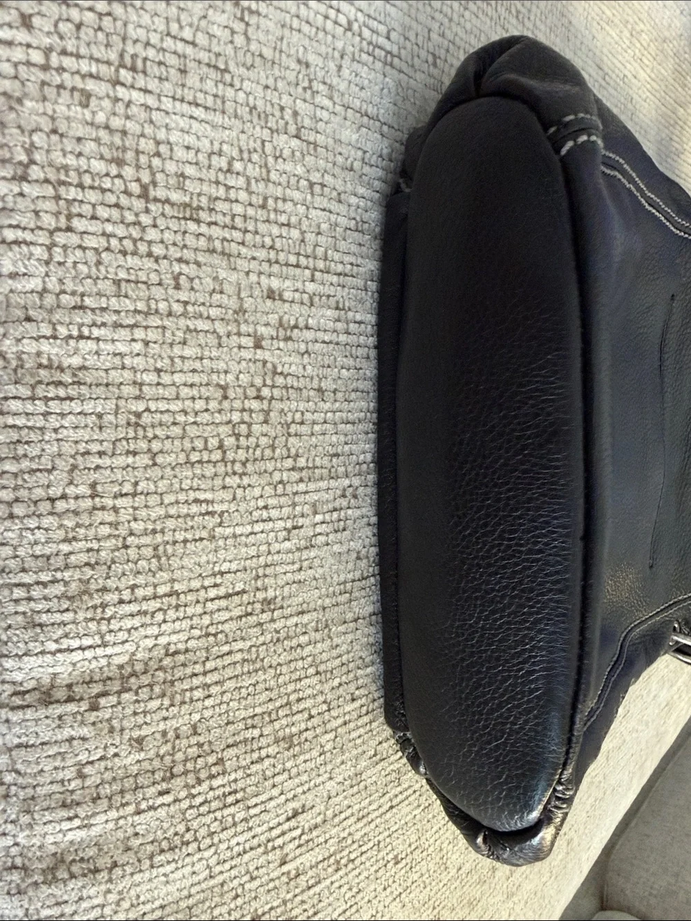 The Sak Black Leather Messenger Crossbody